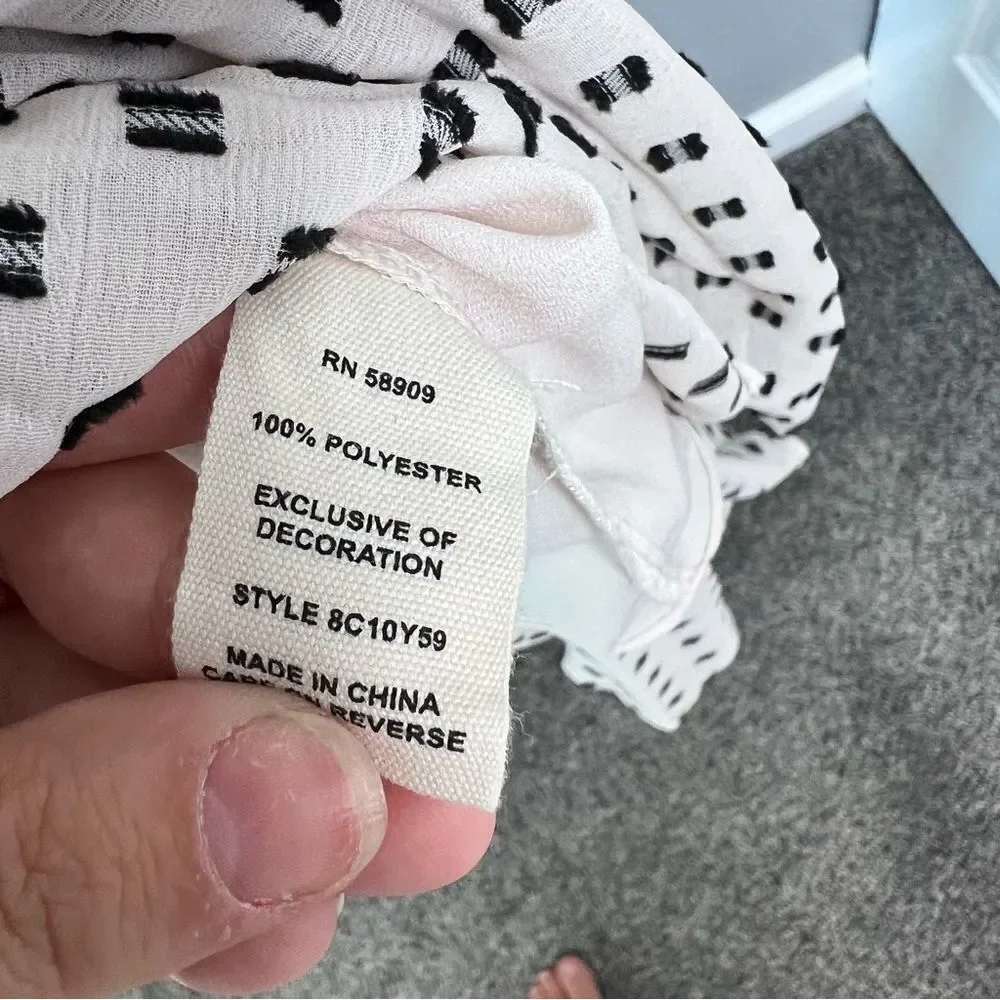 Sz M Chelsea & Violet White& Black Dress $79 MSRP